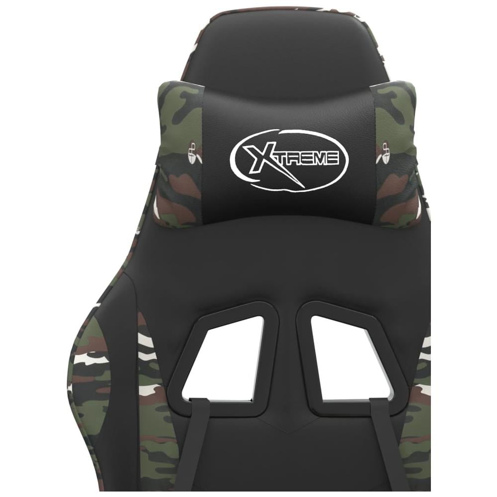 Sedia Da Gaming Nero E Mimetico In Similpelle - Foto 10