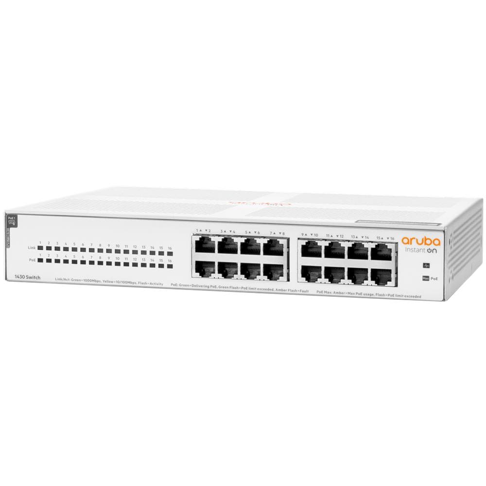 Aruba Instant On 1430 16G Class4 PoE 124W Non gestito L2 Gigabit Ethernet (10/100/1000) Supporto Power over Ethernet (PoE) 1U Bianco - Foto 2