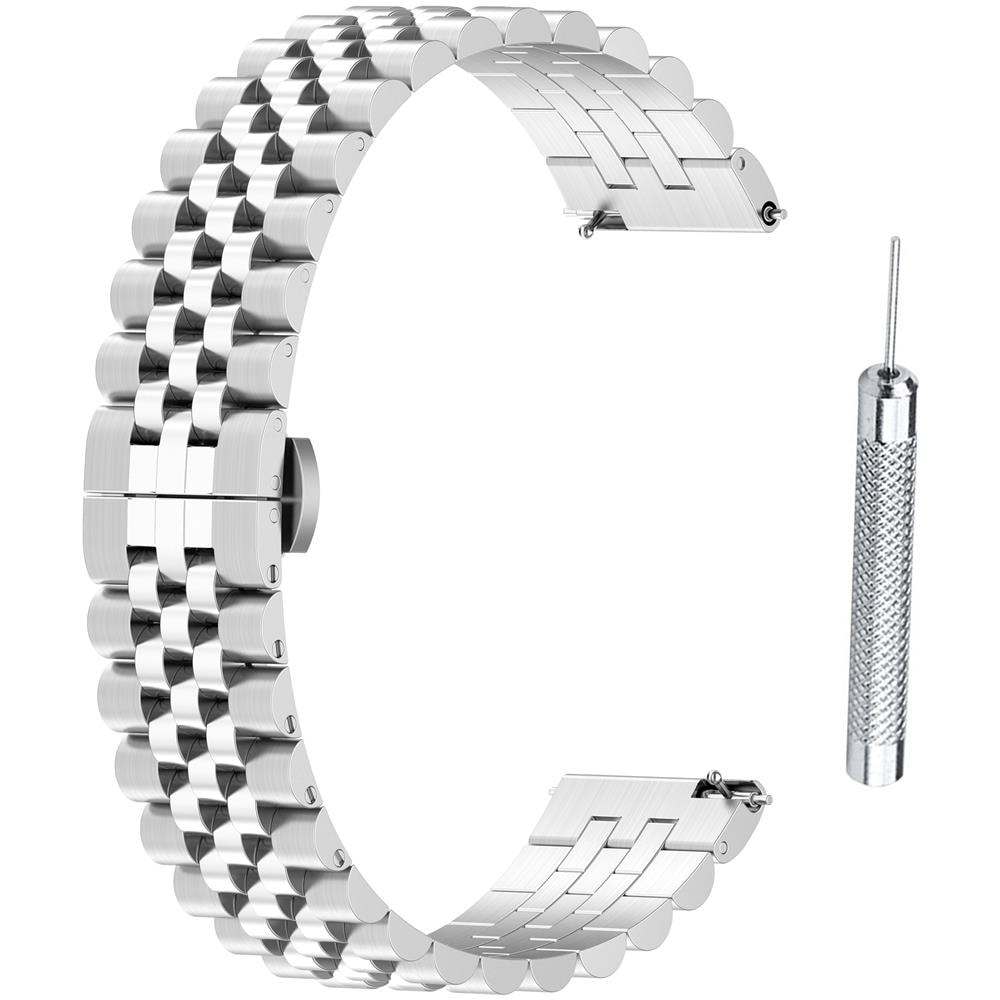 Cinturino Universale Regolabile Da 20 Mm Con Cinque File Di Perline Silver - Foto 1