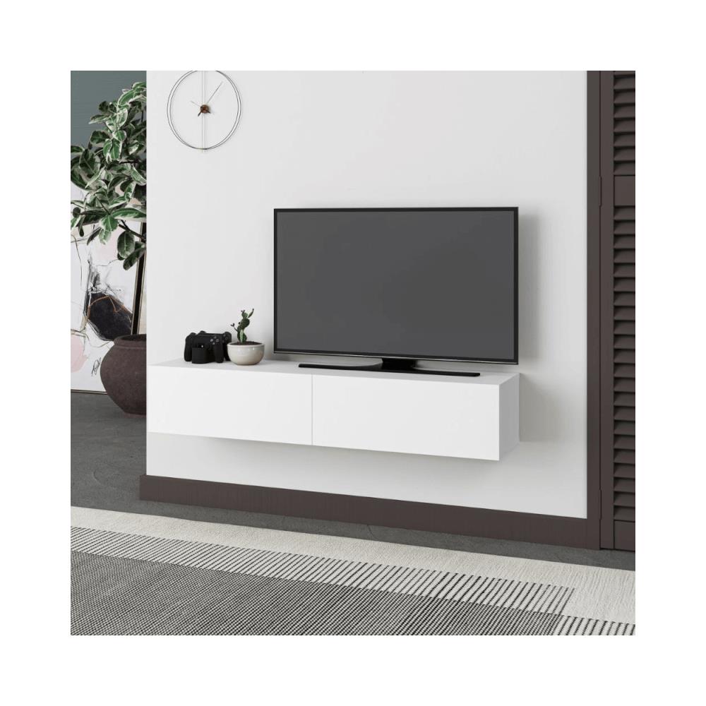 Mobile Porta Tv Sospeso Francy Bianco Ante A Ribalta - Foto 1