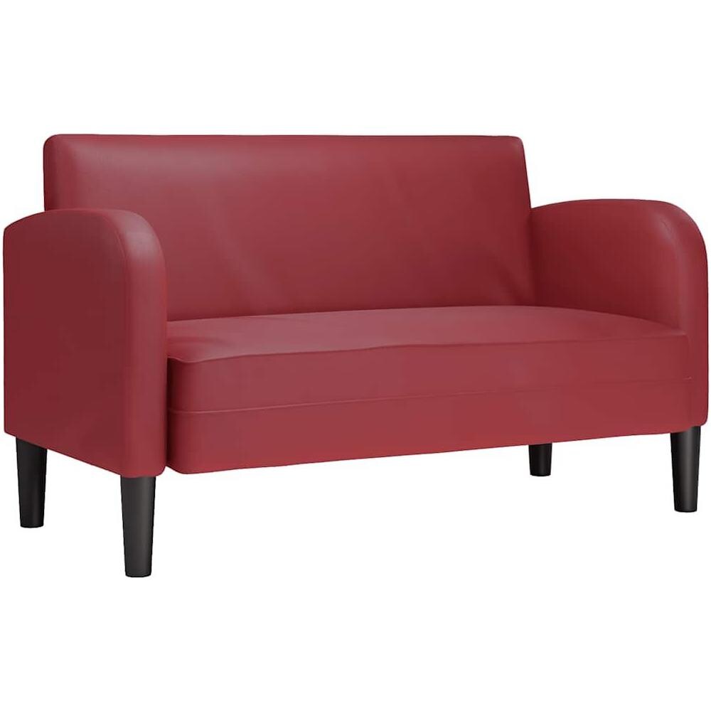 Divano Divanetto Rosso Vino 110 cm in Similpelle - Foto 1