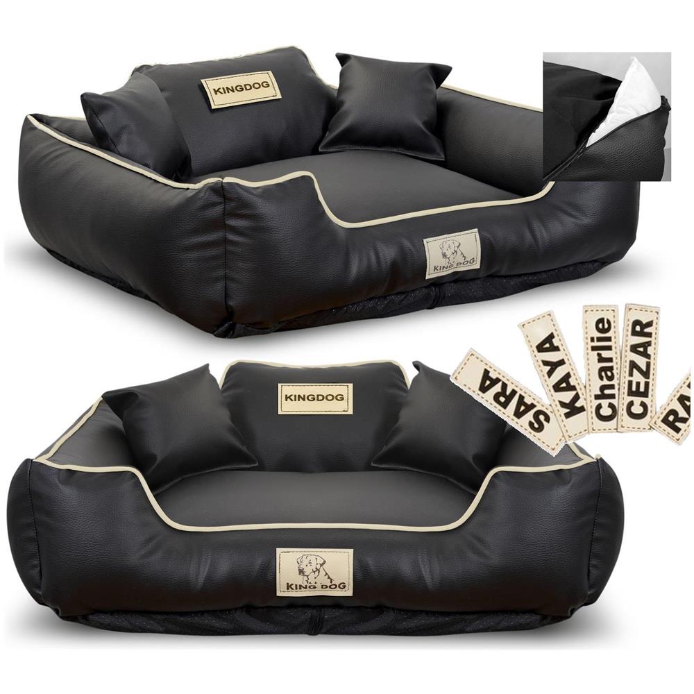 100x75 cm KINGDOG Cuccia per cani personalizzabile nera impermeabile - Foto 1