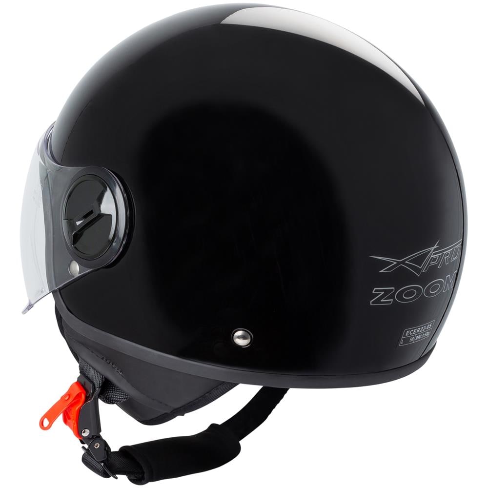 Casco Jet Demi Urban Moto Omologato Ece 22 Visiera Avio Sferica Sonicmoto Nero Xs - Foto 2