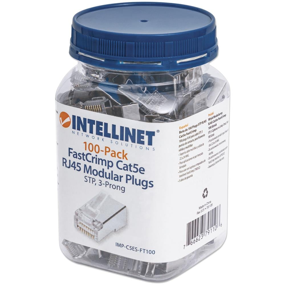 Confezione 100 Plug Modulari Rj45 Cat5e Fastcrimp - Foto 2