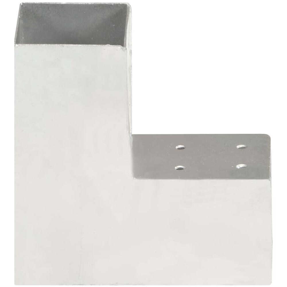 Connettore Per Pali A Forma Di L In Metallo Zincato 81x81 Mm - Foto 2