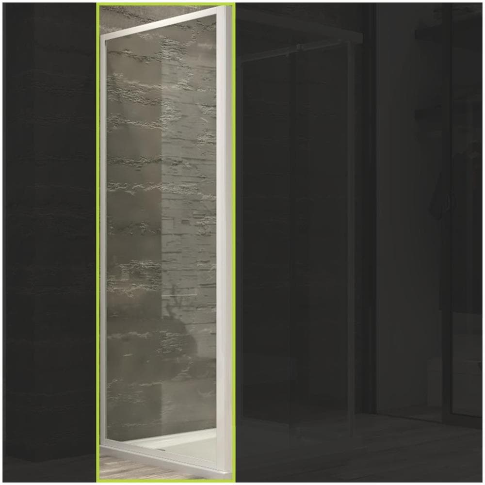 Lato Fisso Box Doccia Adatto Box Corner Cristallo Temprato *** Misure : 67-69.5xh185 Cm Serigrafato - Foto 2