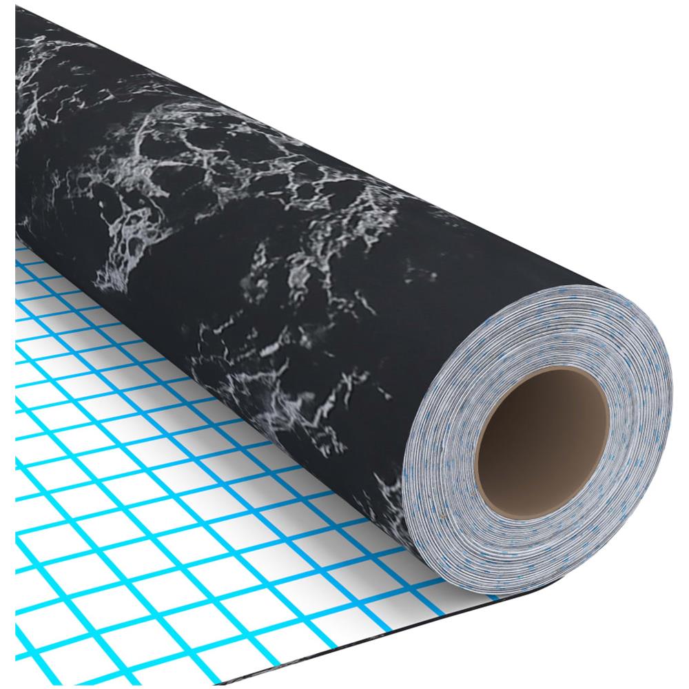 Pellicola Autoadesiva Per Mobili Nero Pietra 500x90 Cm In Pvc - Foto 4