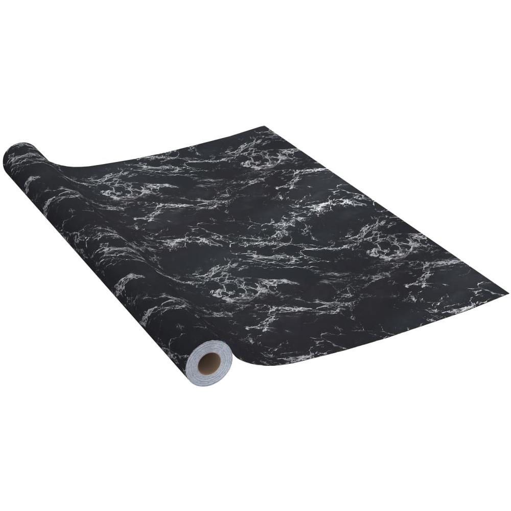 Pellicola Autoadesiva Per Mobili Nero Pietra 500x90 Cm In Pvc - Foto 1