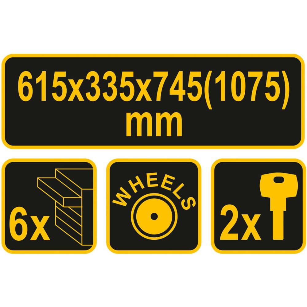 Armadio a Rulli con 6 Cassetti 62x33x107 cm - Foto 2