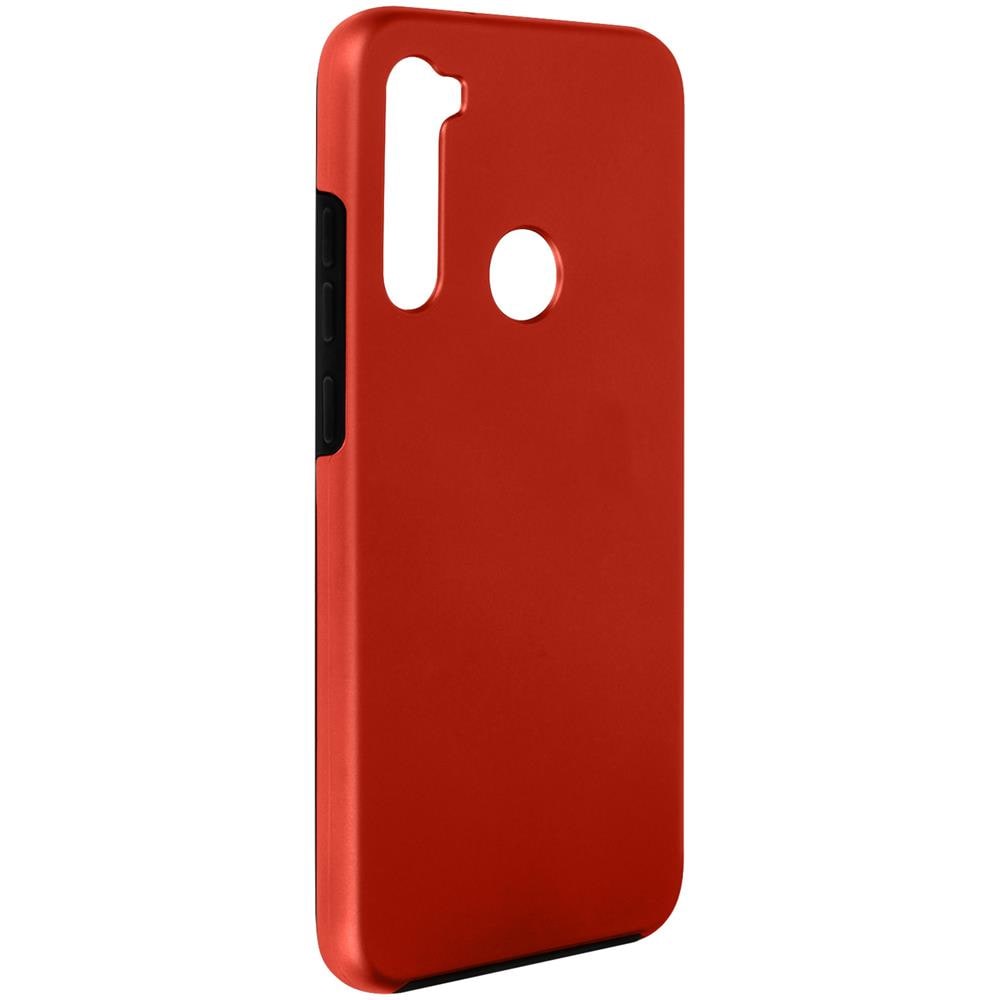 Cover Xiaomi Redmi Note 8 / 8 2021 Retro Rigido E Fronte Flessibile - Rossa - Foto 2