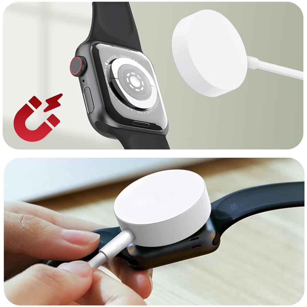 Cavo Magnetico Per Apple Watch Potenza 3w Connettore Usb 1,2m Swissten Bianco - Foto 5