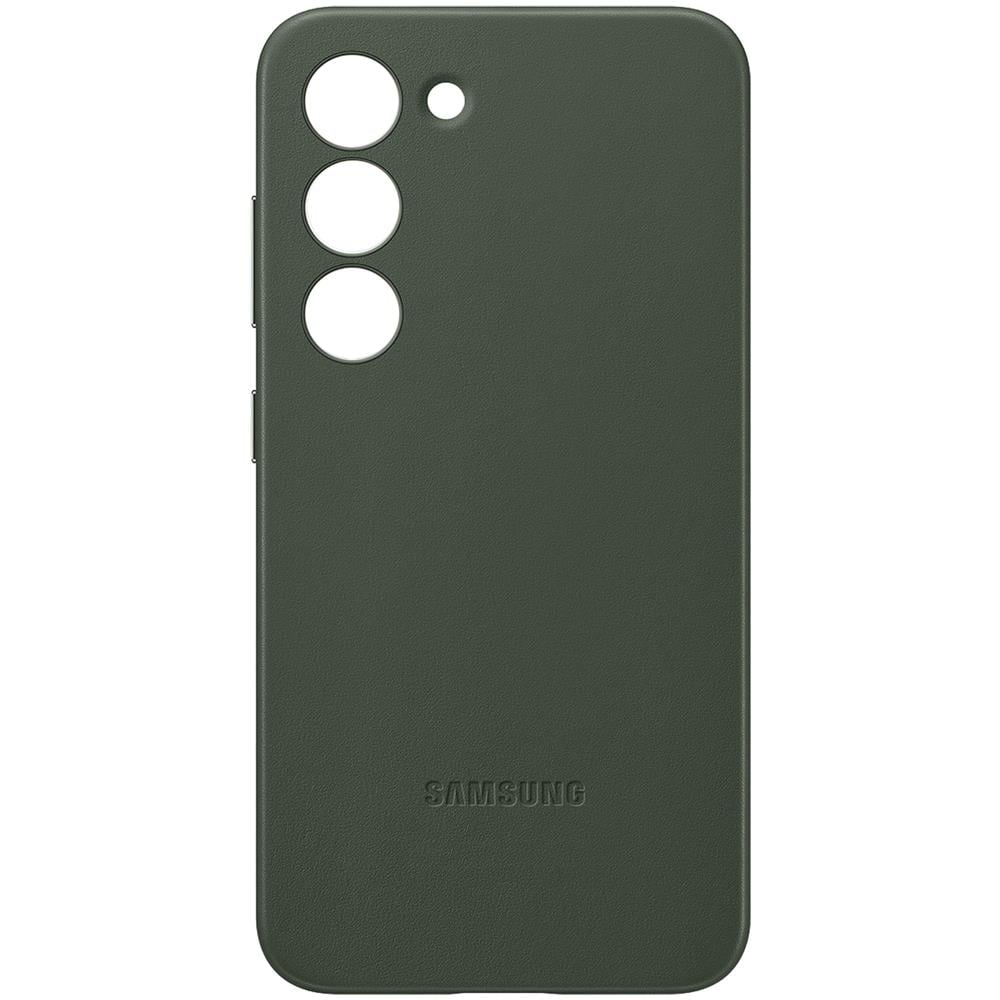 Cover Samsung Galaxy S23 Plus Vera Pelle Originale Samsung Leather Case Verde - Foto 1