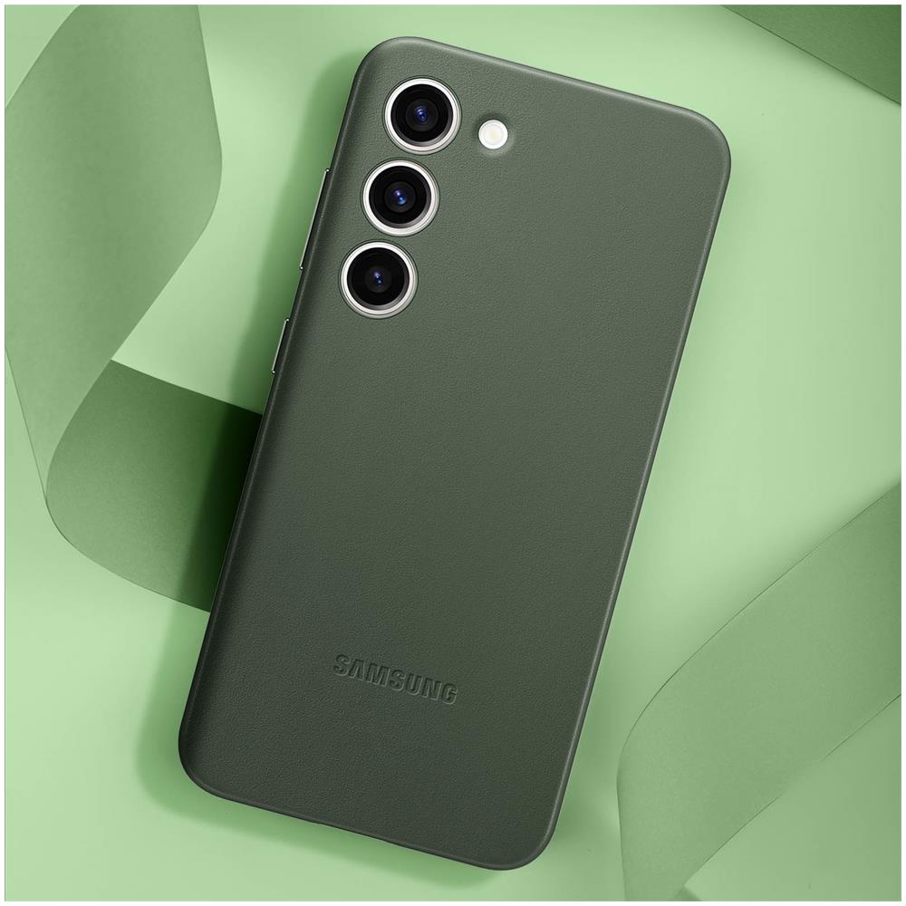 Cover Samsung Galaxy S23 Plus Vera Pelle Originale Samsung Leather Case Verde - Foto 5
