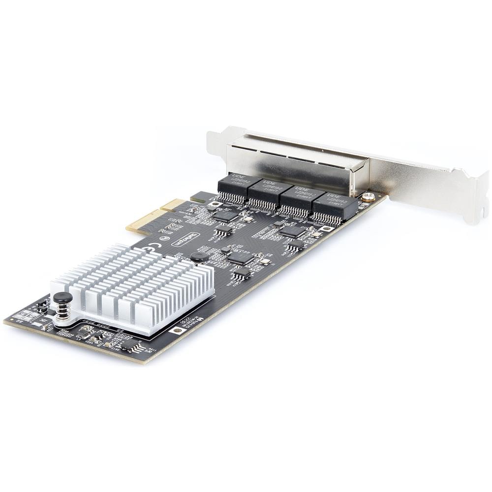 Scheda di rete 2.5 Gigabit a 4 porte - Scheda Ethernet PCIe da 2,5 Gbps NBASE-T, Intel I225-V, Scheda di rete per PC, NIC Multi-Gigabit, Scheda LAN per server PCI Express, Interfaccia Ethernet - Foto 2