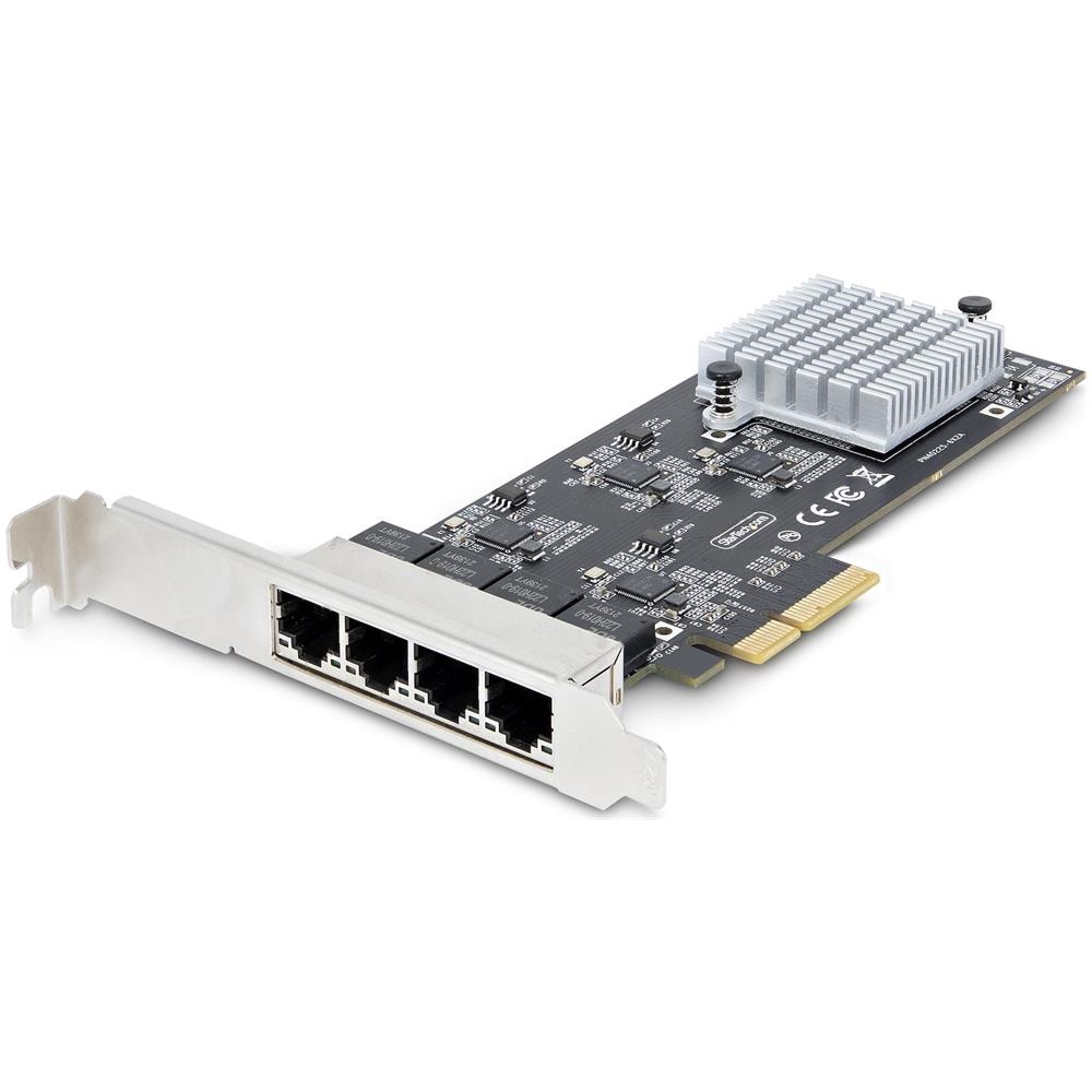 Scheda di rete 2.5 Gigabit a 4 porte - Scheda Ethernet PCIe da 2,5 Gbps NBASE-T, Intel I225-V, Scheda di rete per PC, NIC Multi-Gigabit, Scheda LAN per server PCI Express, Interfaccia Ethernet - Foto 1