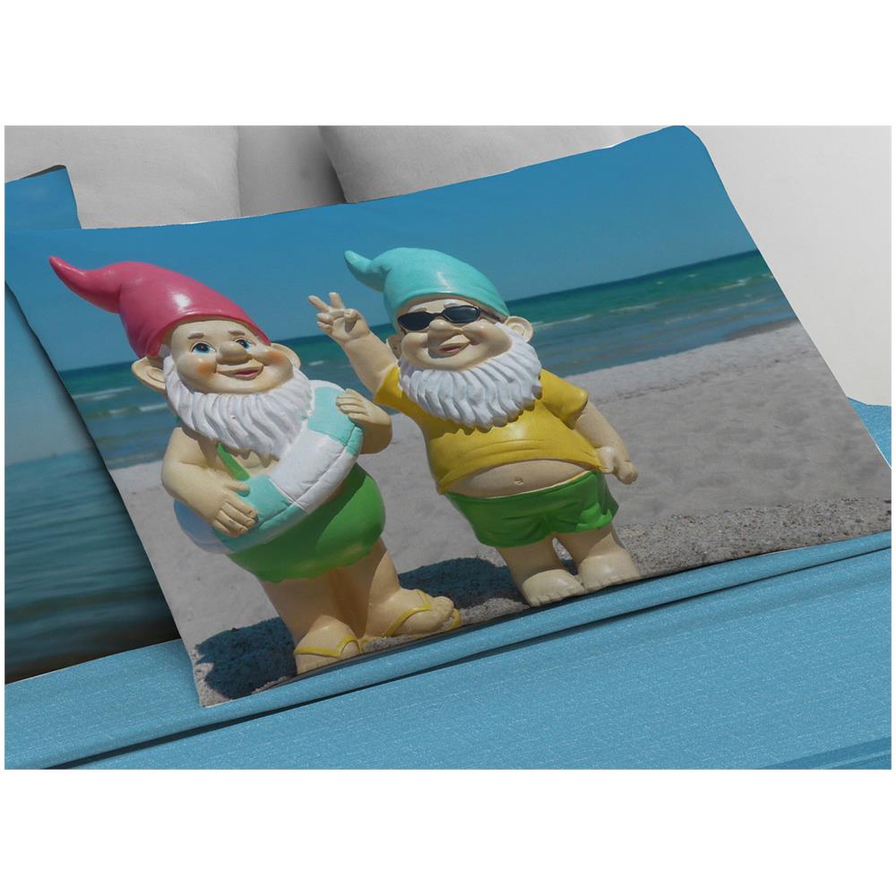 Completo Lenzuola In 100% Cotone Linea Digitale Spin-off Fantasie Varie Estate Matrimoniale Gnometti - Foto 2