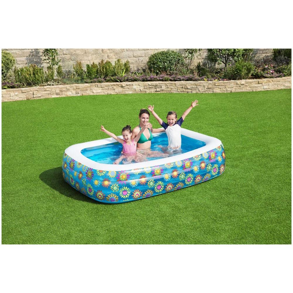 Piscina Gonfiabile Per Bambini Blu 229x152x56 Cm - Foto 1