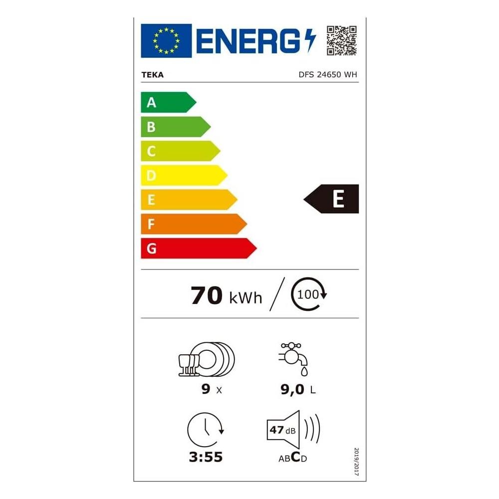 Lavastoviglie DFS 24650 Libera installazione Classe E Capacità 9 coperti - Foto 2