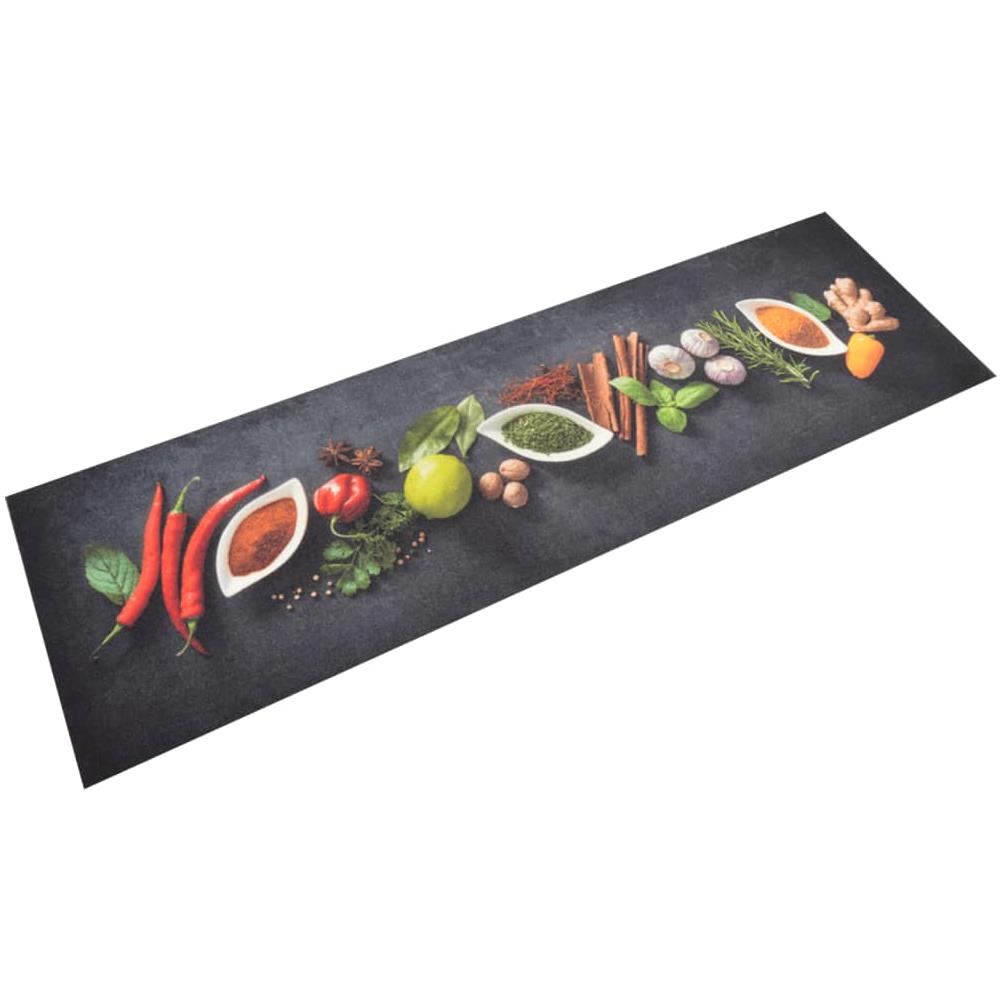 Tappeto Da Cucina Lavabile Spezie 45x150 Cm Velluto - Foto 1