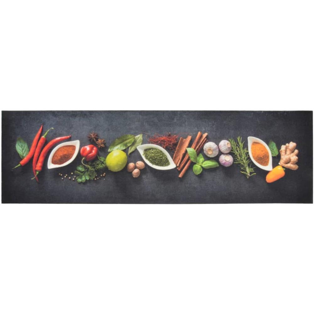 Tappeto Da Cucina Lavabile Spezie 45x150 Cm Velluto - Foto 2