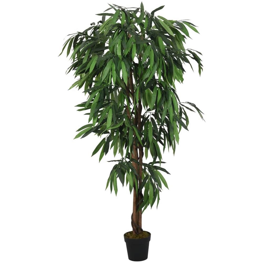 Albero Mango Artificiale 1050 Foglie 200 Cm Verde - Foto 1