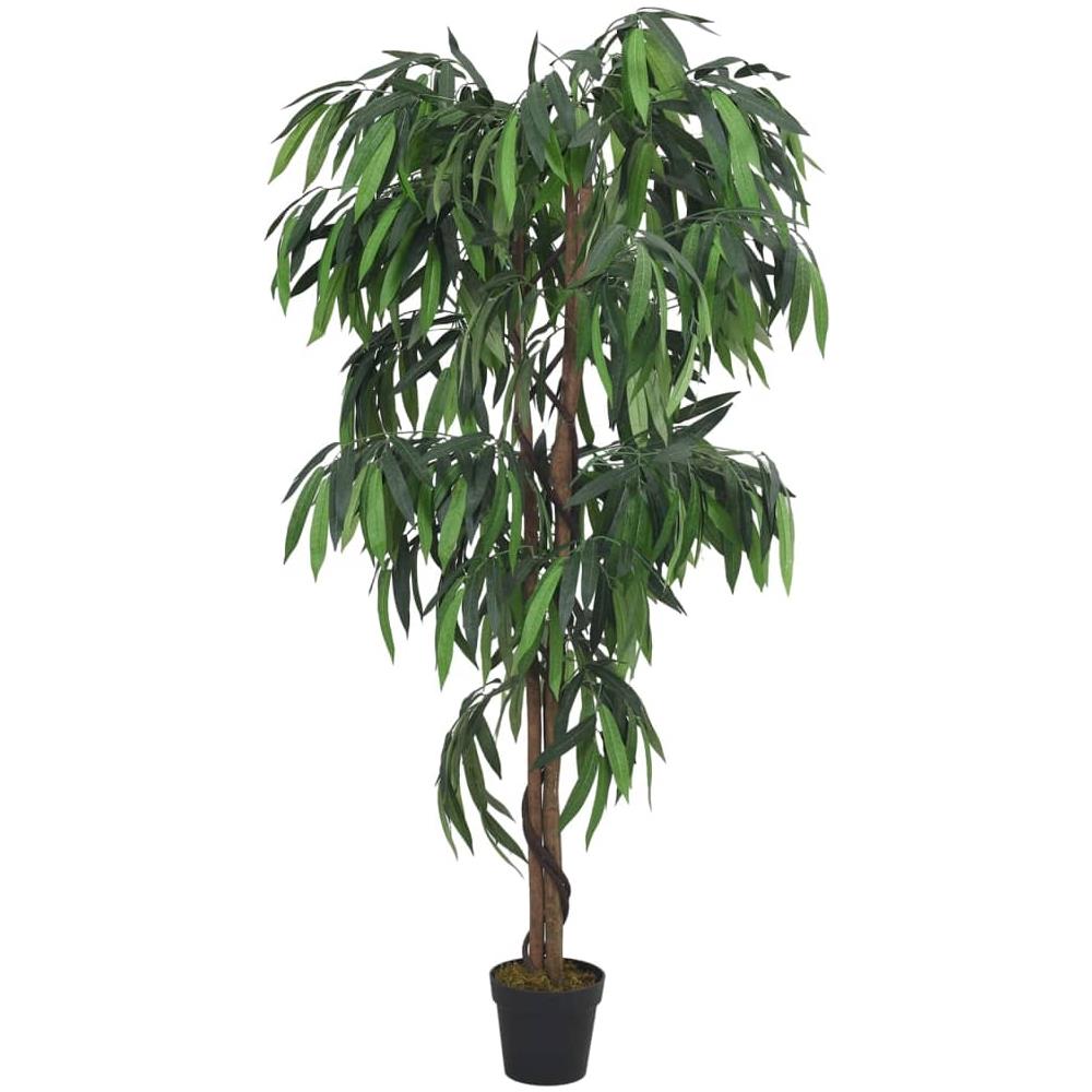 Albero Mango Artificiale 1050 Foglie 200 Cm Verde - Foto 2