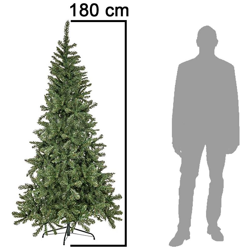 Albero di Natale Verde Monte Saturno 180 cm e 650 Rami Decorazione Natalizia - Foto 4