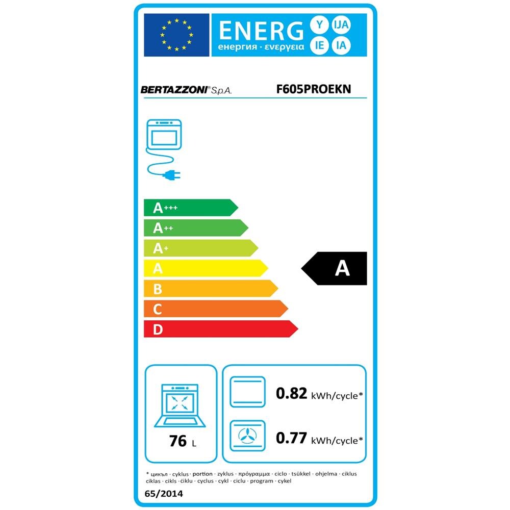 Forno Elettrico da Incasso F605PROEKN Capacità 76 L Multifunzione Ventilato Colore Nero - Foto 5