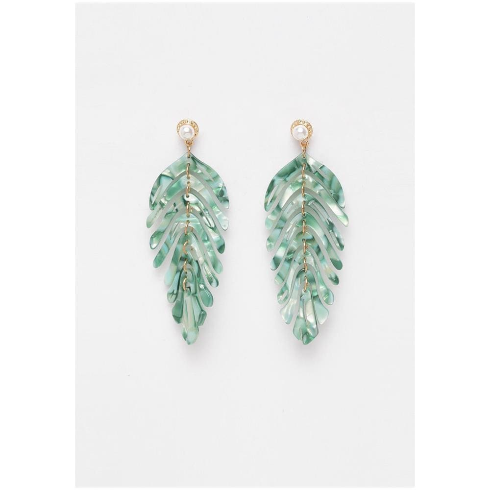 Orecchini a Foglia Esotica - Foto 1