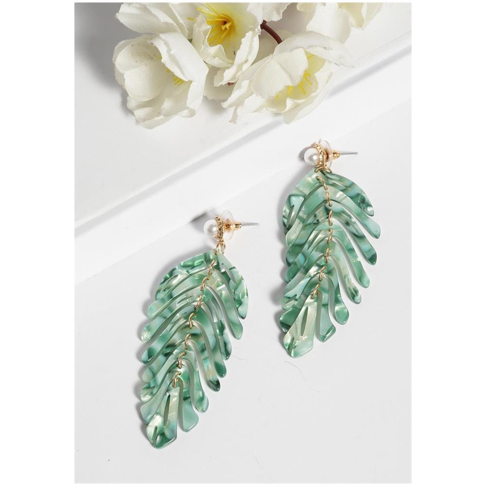 Orecchini a Foglia Esotica - Foto 2