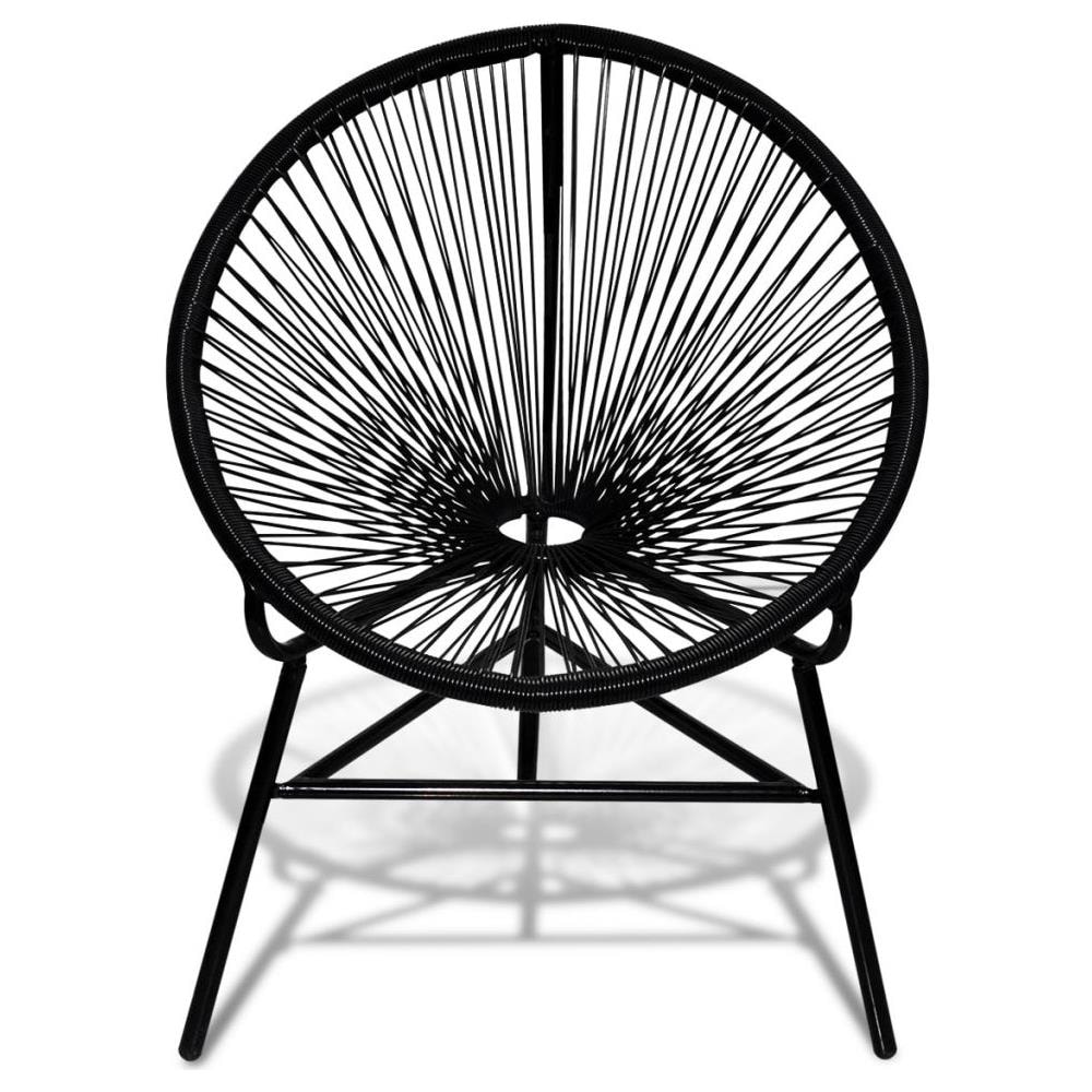 Sedia da Giardino Acapulco in Polyrattan Nera - Foto 1