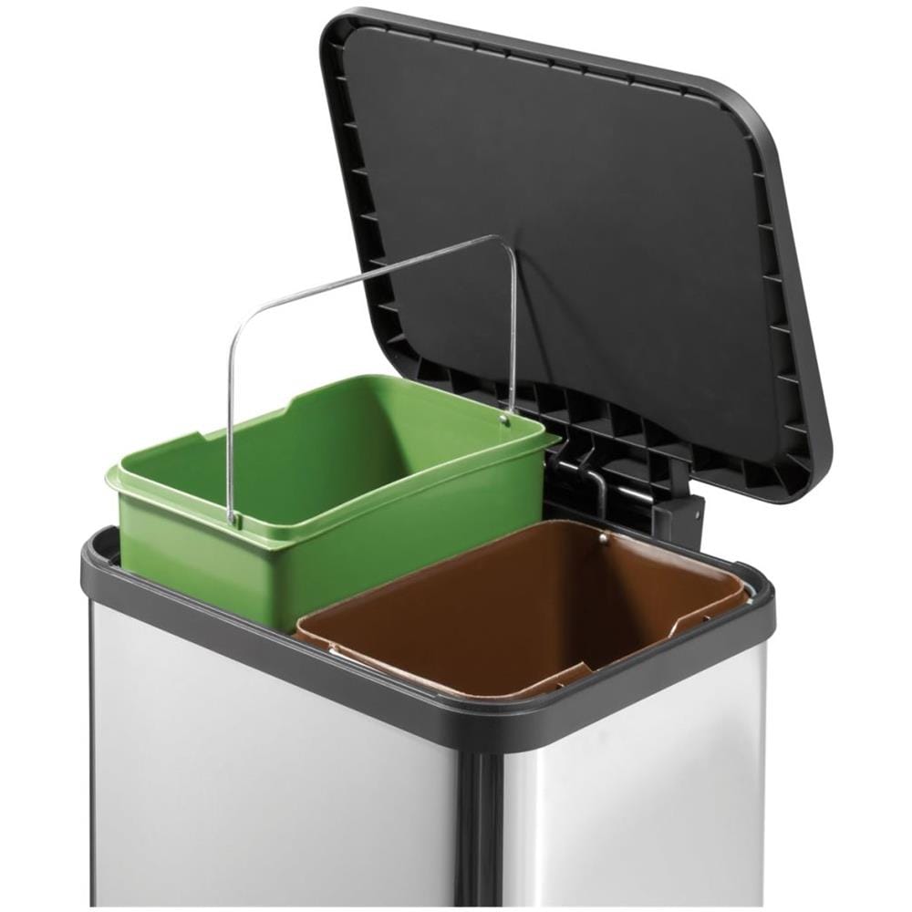 Pattumiera A Pedale Oko Duo Plus M 2 X 9 L Acciaio Inox 0622-200 - Foto 7