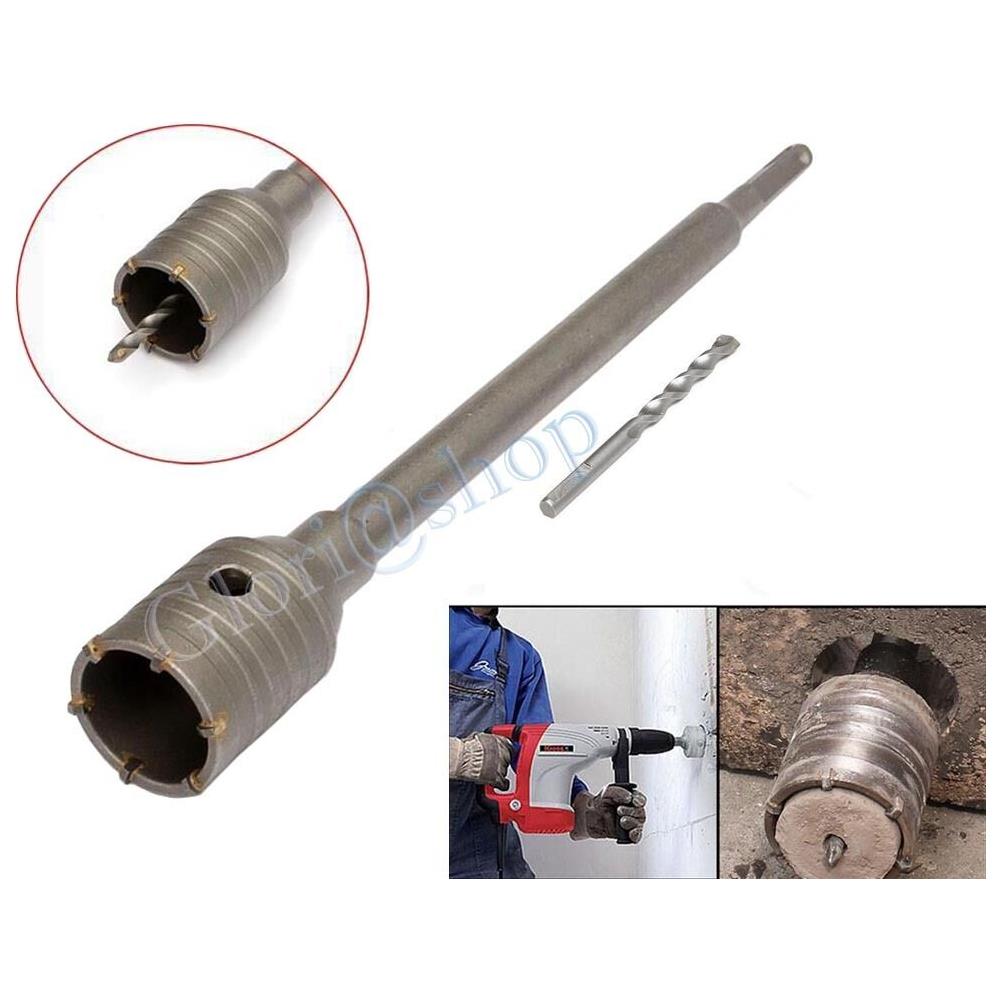 Fresa Muro Carotatrice Tazza 50 Mm Asta Attacco Sds Plus 60 Cm Prolunga Trapano - Foto 1