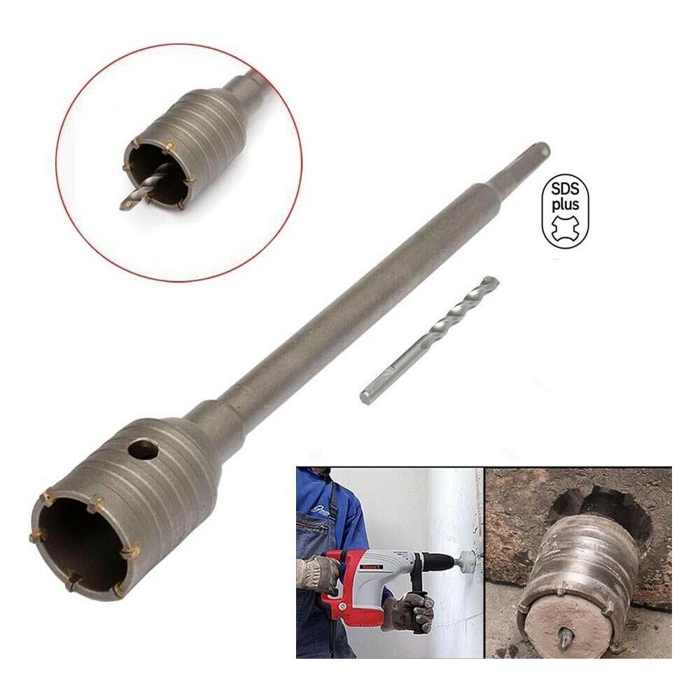 Fresa Muro Carotatrice Tazza 50 Mm Asta Attacco Sds Plus 60 Cm Prolunga Trapano - Foto 2