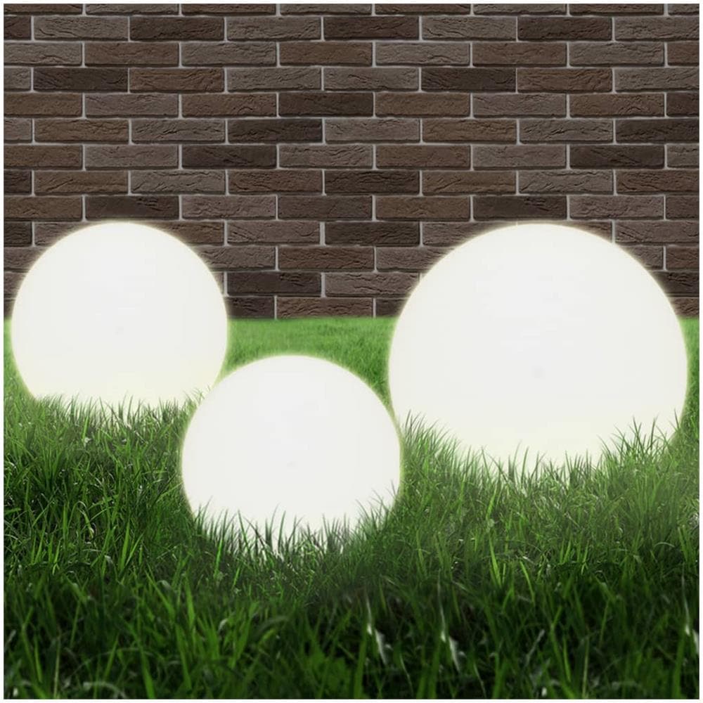 Set Lampade A Led Sferiche 6 Pz 20/30/40 Cm In Pmma - Foto 2