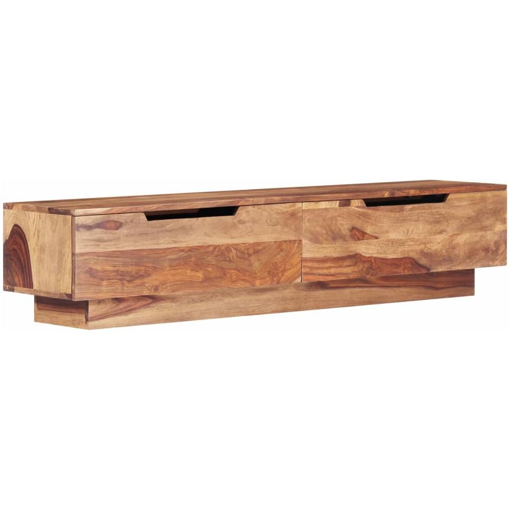 Mobile Porta TV 145x30x30 cm in Legno Massello - Foto 13