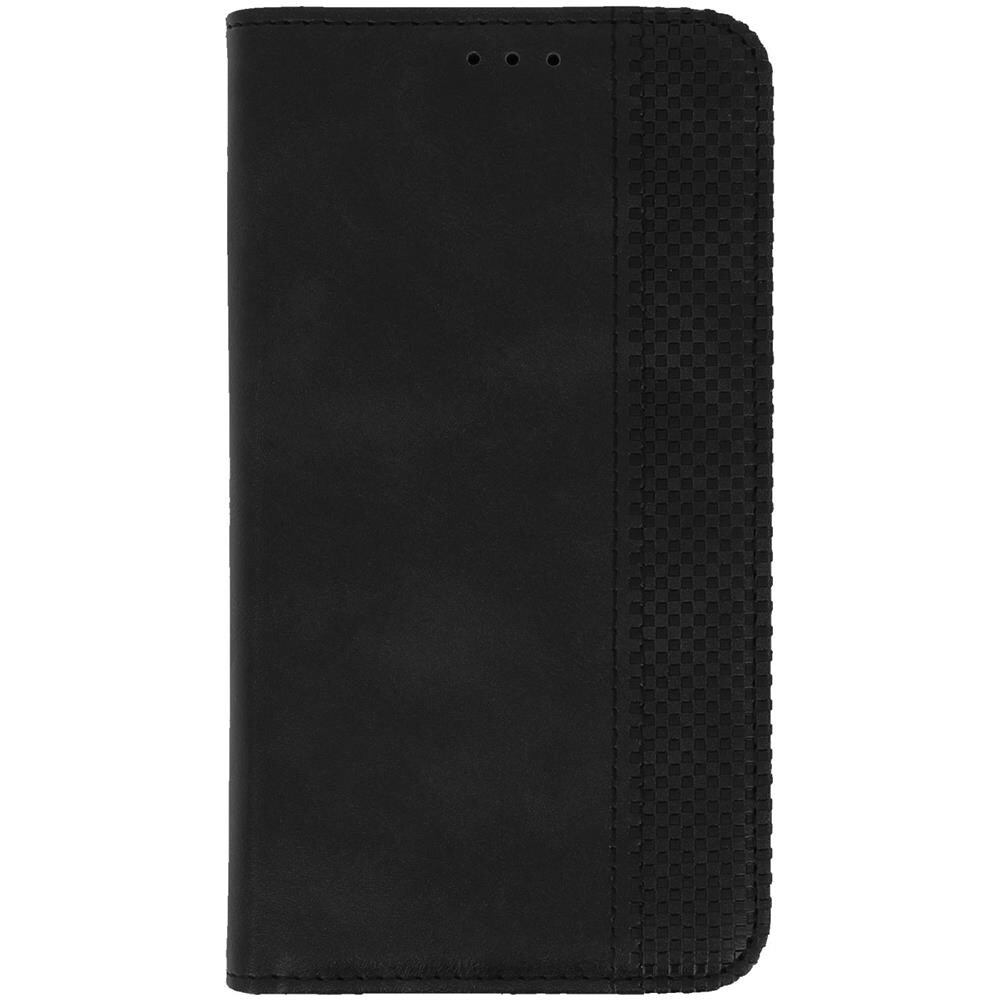 Custodia Portafoglio Oukitel Wp5 / Wp5 Pro Stand Video Aspetto Vintage Nero - Foto 1