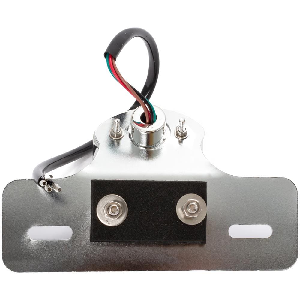 Fanale Porta Targa Metallo Posteriore Moto Omologato Luce Stop Targa Cromo - Foto 2