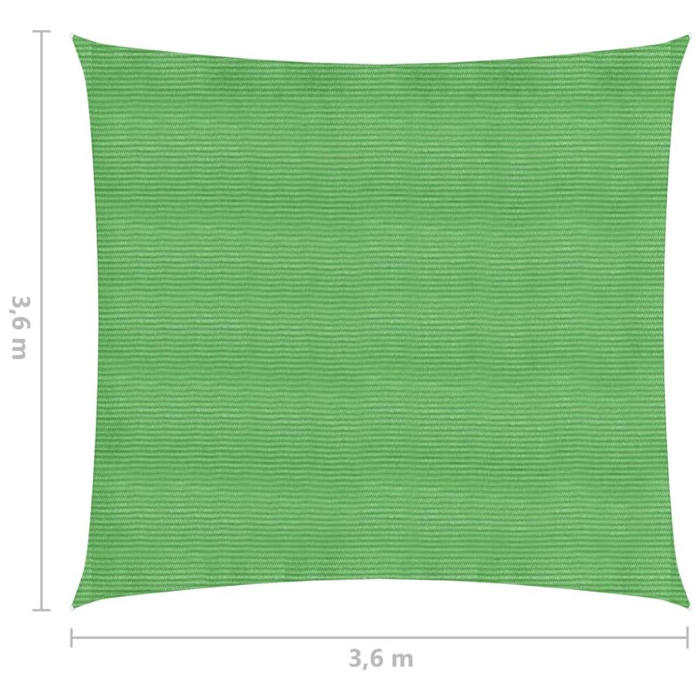 Vela Parasole 160 G / m Verde Chiaro 3,6x3,6 M In Hdpe - Foto 6