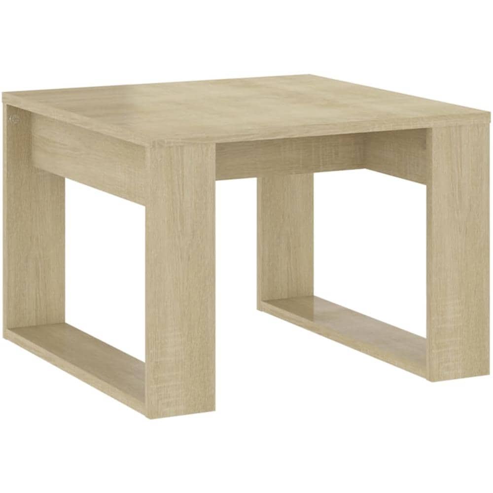 Tavolino di Servizio Rovere Sonoma 50x50x35 cm in Truciolato - Foto 2