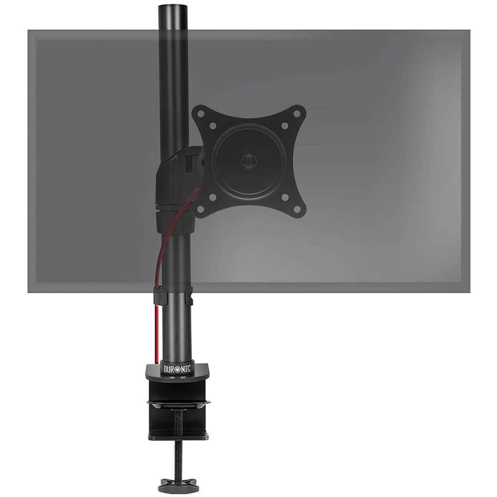 Dm451x1 Supporto Monitor - Supporto Per 1 Monitor Fino A 27” - Vesa 75/100 - Portata 13,8 Kg - Regolabile In Altezza - Inclinabile -20° +20° - Rotabile Di 360° - Foto 1