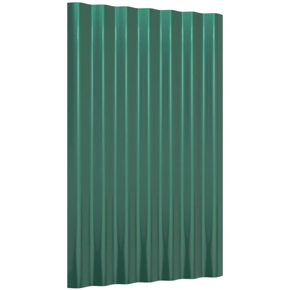 Pannelli Tetto 12pz Acciaio Verniciato A Polvere Verde 60x36 Cm - Foto 3