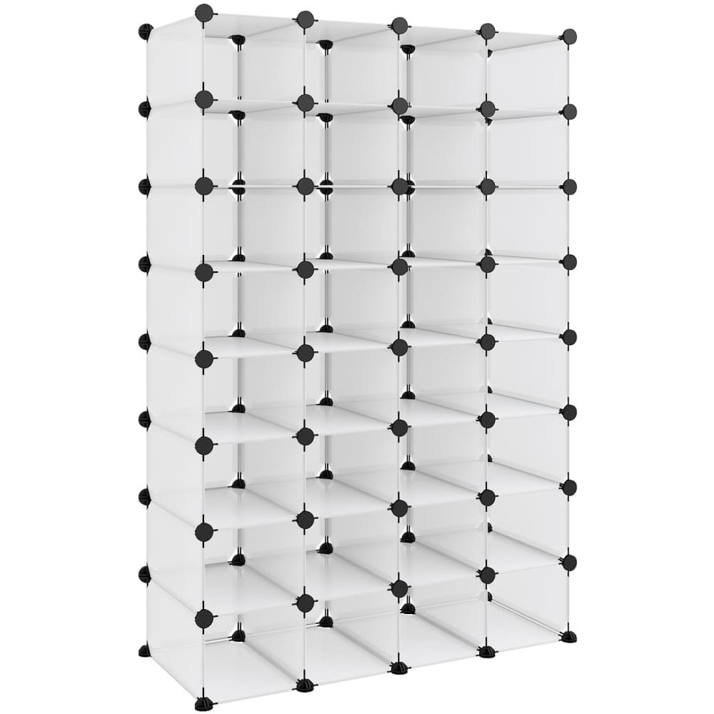 Scarpiera Trasparente 93x36,5x140 Cm In Pp - Foto 2