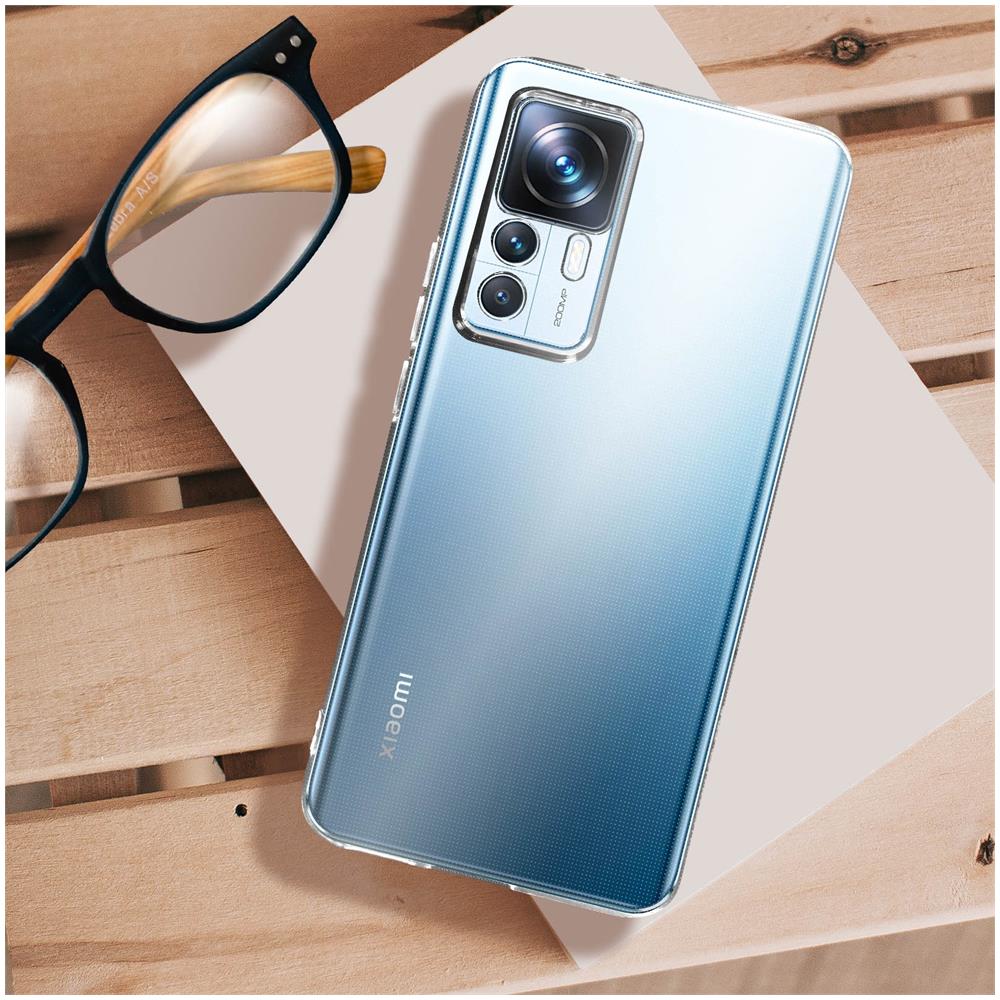 Cover Per Xiaomi 12t / 12t Pro Silicone Flessibile Sottile E Leggera Trasparente - Foto 2