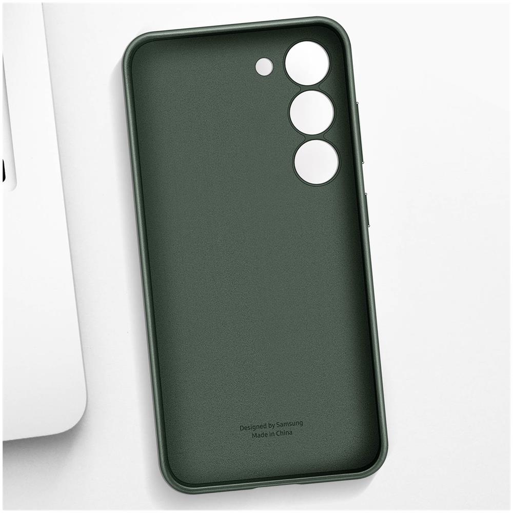 Cover Galaxy S23 Vera Pelle Originale Leather Case Verde - Foto 5