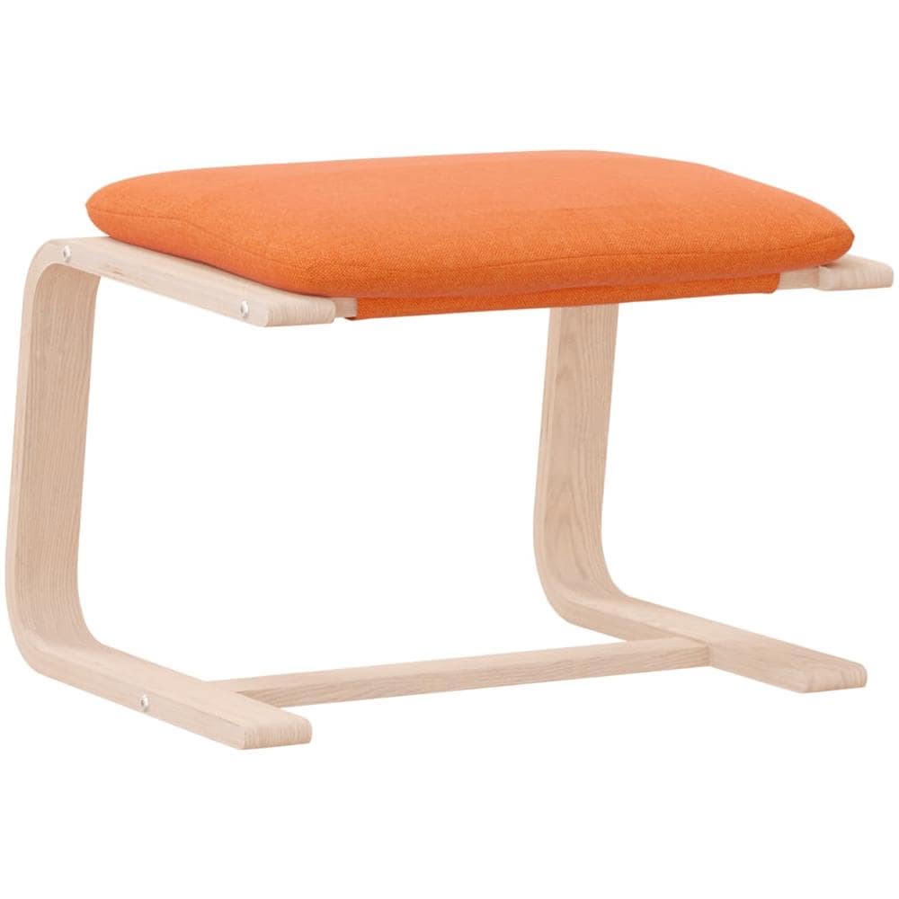 Poggiapiedi Giallo Scuro 51x41x40 Cm In Tessuto - Foto 2