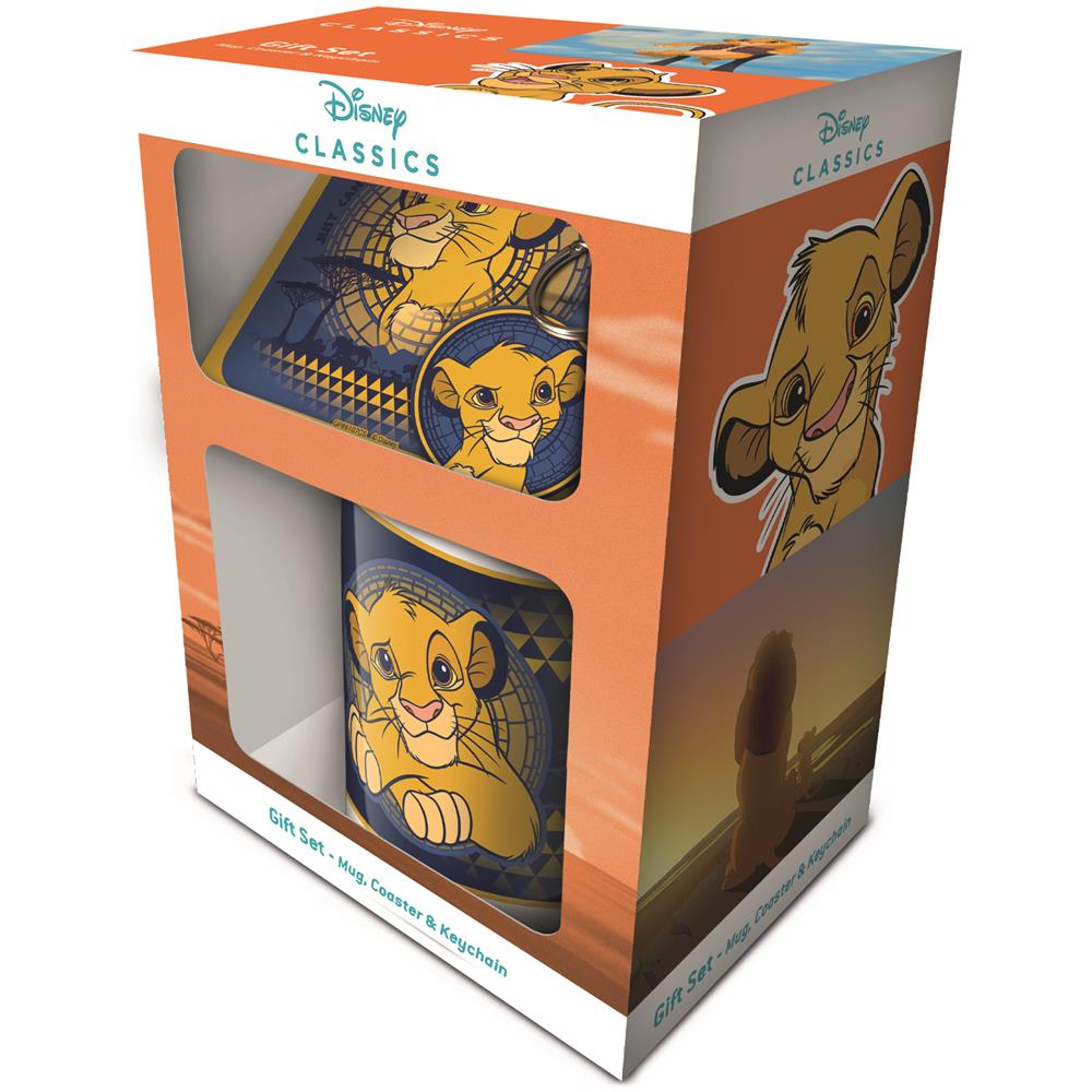 Il Re Leone - Set Regalo Tazza, Sottobicchiere E Portachiavi Con Simba - Foto 1