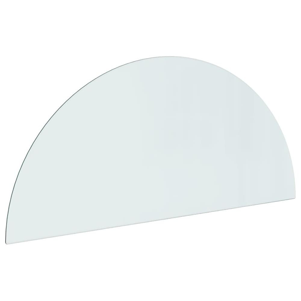 Lastra In Vetro Per Caminetto Semicircolare 1200x500 Mm - Foto 2