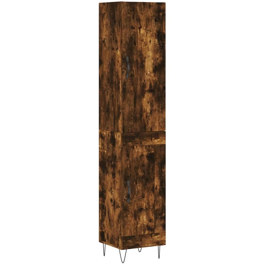 Credenza Rovere Fumo 34,5x34x180 Cm In Legno Multistrato - Foto 2