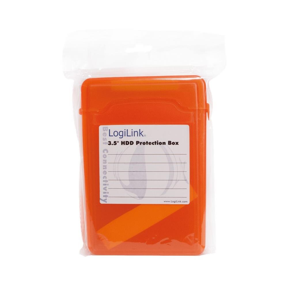 ICA-HD 35OR - Scatola di Protezione per 1 HDD 3,5'' ArancioneTrasparente - Foto 2